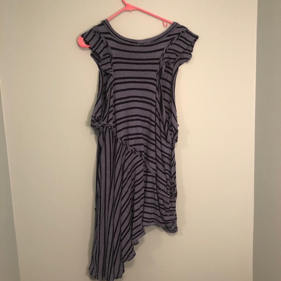 Free people blue striped tunic dress size large! - Picture 5 of 5